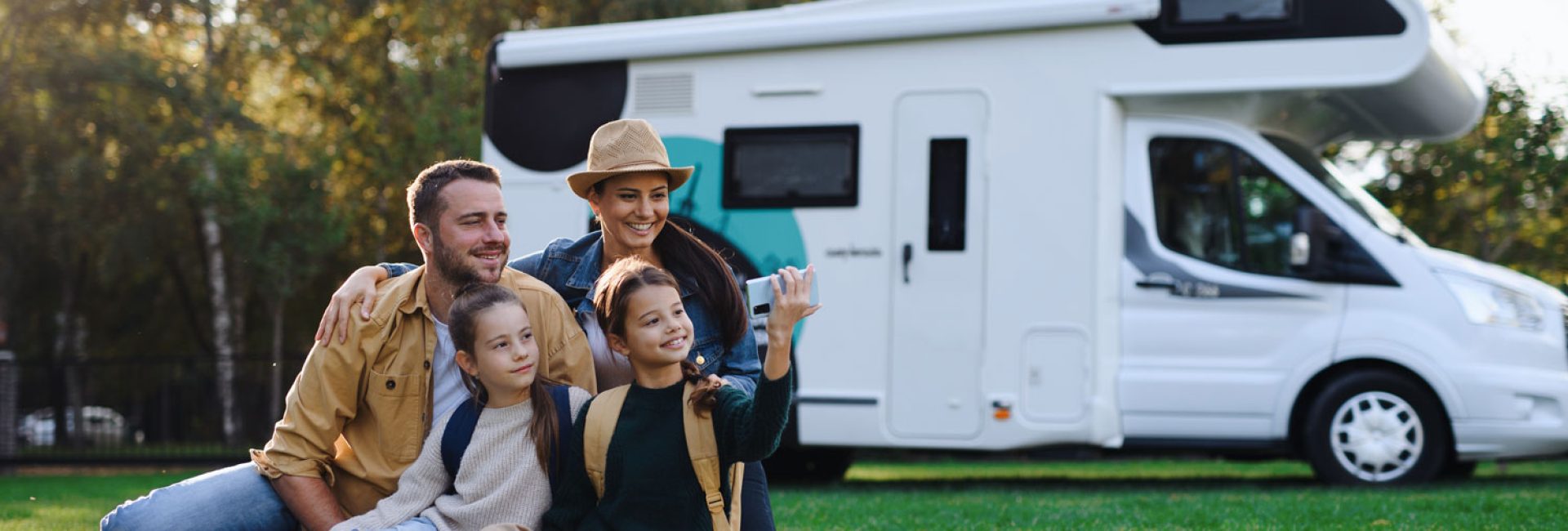 Back Row Powered Caravan Site